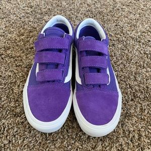 purple platform vans rainbow